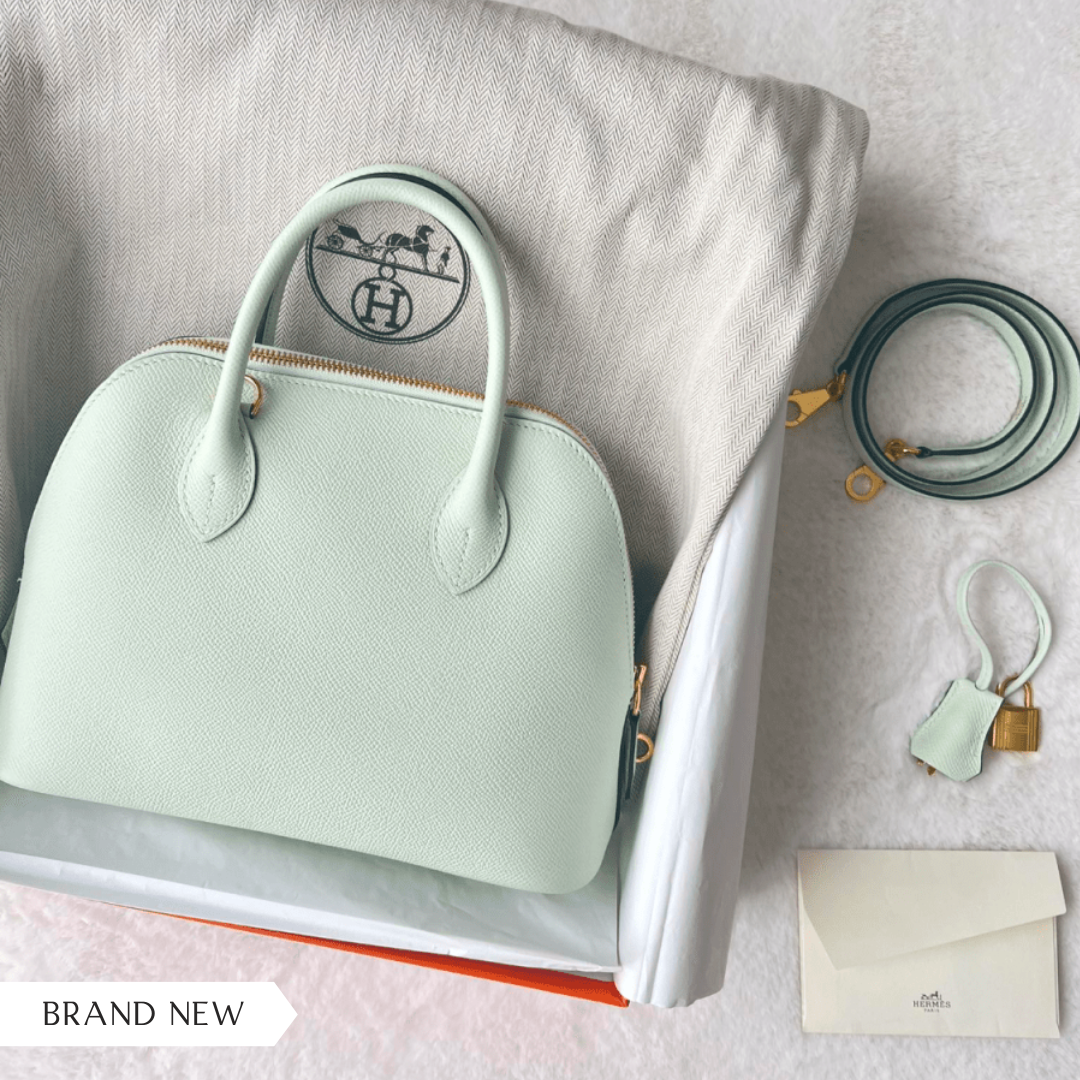 Hermes Bolide Mini Chèvre Mysore Vert Fizz