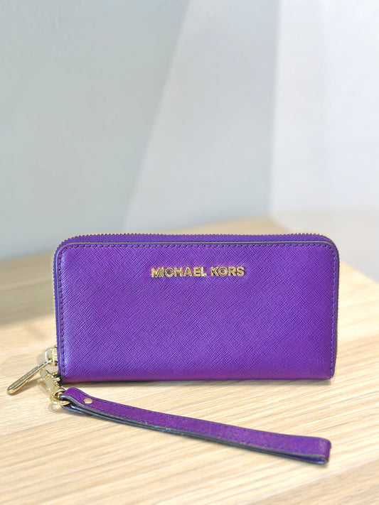 Michael Kors Leather Wristlet Wallet