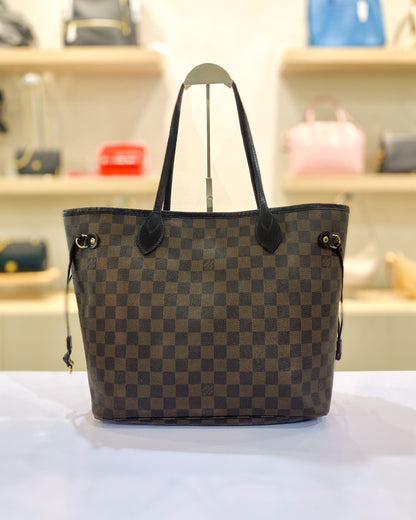 Louis Vuitton Neverfull MM  Damier Ebene Tote Bag