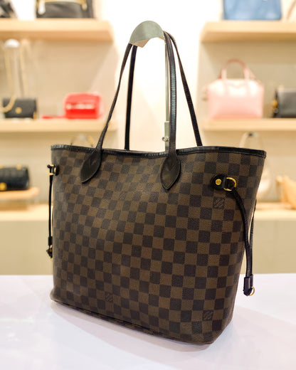 Louis Vuitton Neverfull MM  Damier Ebene Tote Bag