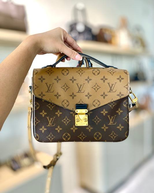 Louis Vuitton Monogram Pochette Metis Reversed